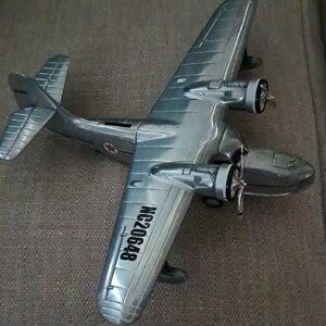 Classic Silver Model Airplane